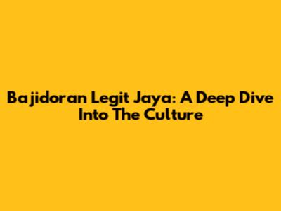 Bajidoran Legit Jaya: A Deep Dive Into The Culture