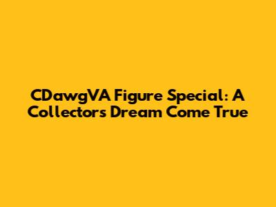CDawgVA Figure Special: A Collector's Dream Come True