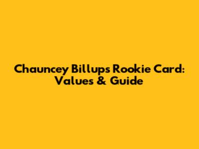Chauncey Billups Rookie Card: Values & Guide