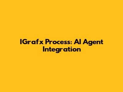 IGrafx Process: AI Agent Integration