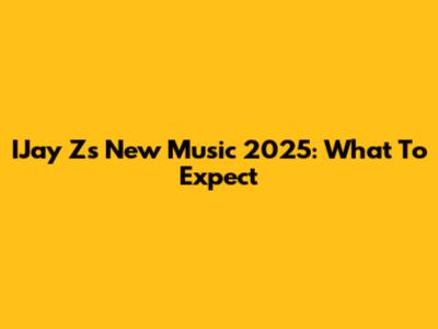 IJay Z's New Music 2025: What To Expect