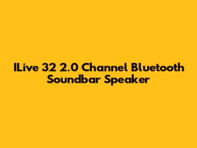 ILive 32" 2.0 Channel Bluetooth Soundbar Speaker