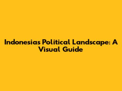 Indonesia's Political Landscape: A Visual Guide