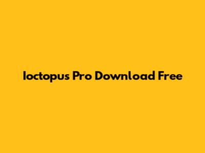Ioctopus Pro Download Free