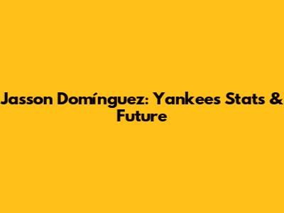 Jasson Domínguez: Yankees Stats & Future