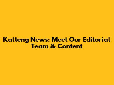 Kalteng News: Meet Our Editorial Team & Content