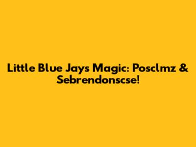 Little Blue Jays Magic: Posclmz & Sebrendonscse!