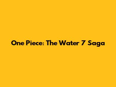 One Piece: The Water 7 Saga