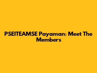 PSEITEAMSE Payaman: Meet The Members