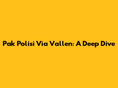 Pak Polisi Via Vallen: A Deep Dive