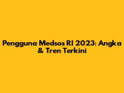 Pengguna Medsos RI 2023: Angka & Tren Terkini