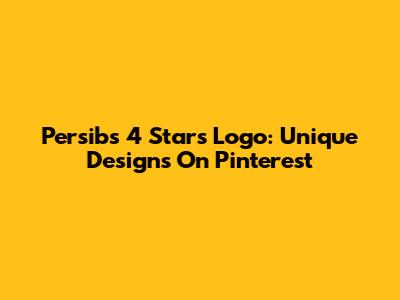 Persib's 4 Stars Logo: Unique Designs On Pinterest