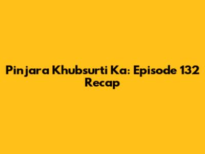Pinjara Khubsurti Ka: Episode 132 Recap