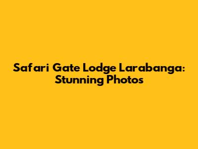 Safari Gate Lodge Larabanga: Stunning Photos