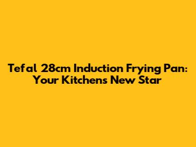 Tefal 28cm Induction Frying Pan: Your Kitchen's New Star