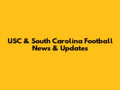 USC & South Carolina Football News & Updates