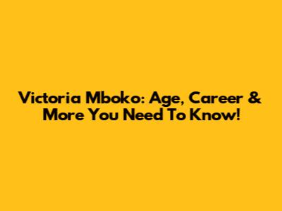 Victoria Mboko: Age, Career & More You Need To Know!