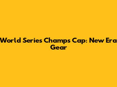 World Series Champs Cap: New Era Gear